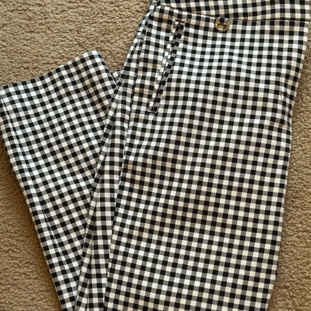 Adrianna Papell Gingham Pants